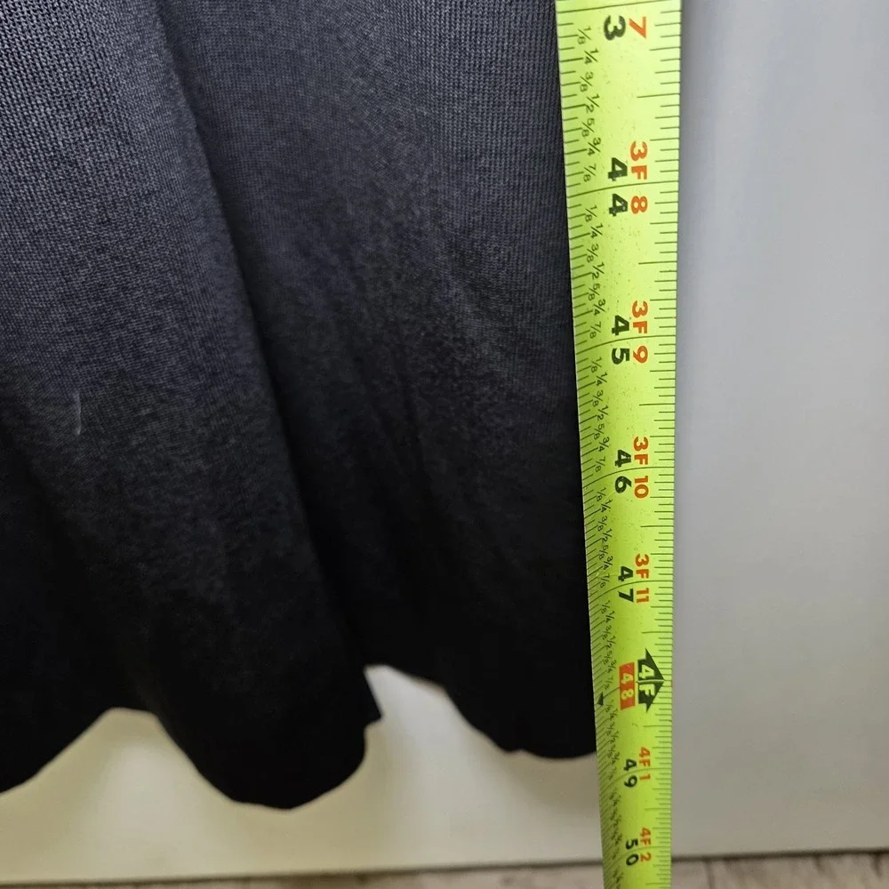 Exclusively Misook Black Maxi Dress Size Small Short Sleeve Stretch Knit Capsule